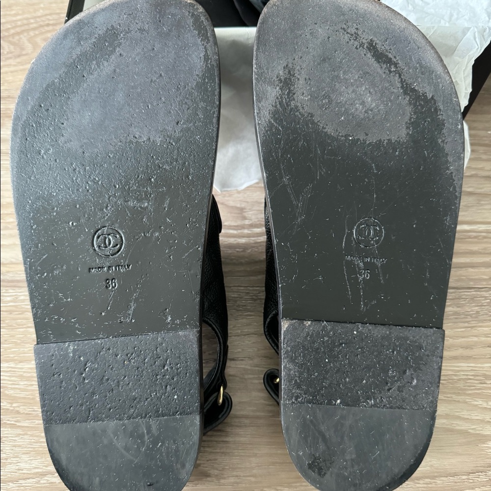 21C CHANEL Dad sandal BLACK 36 - Picture 5 of 6